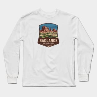 Badlands National Park Emblem Long Sleeve T-Shirt